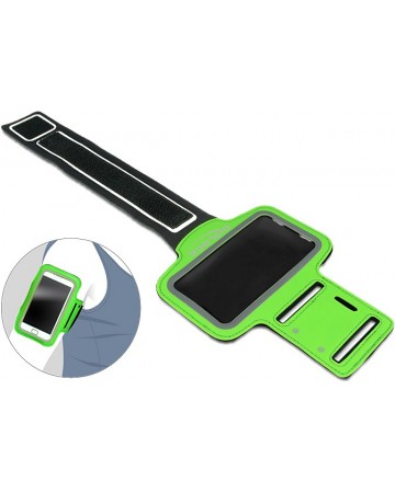 Πράσινο αθλητικό περιβραχιόνιο για κινητό τηλέφωνο Delock 20644 ( MAX 6.3 INCH DIAG )