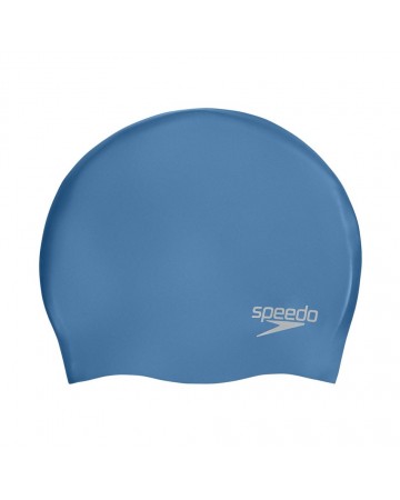 Σκουφάκι πισίνας μονόχρωμο, SPEEDO PLAIN MOULDED SILICONE CAP 70984-C816U blue