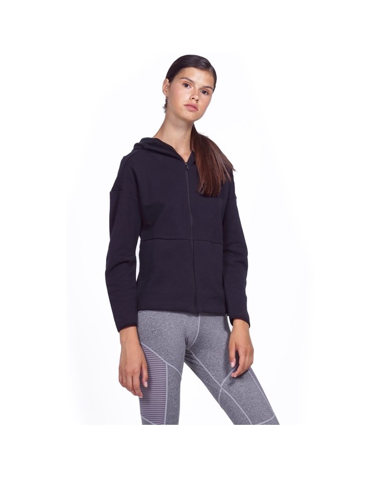 ΑΘΛΗΤΙΚΗ ΓΥΝΑΙΚΕΙΑ ΖΑΚΕΤΑ  BODYACTION WOMEN TRAINING TECH ZIP HOODIE  071926-01 BLACK