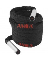 Battle Rope με χερούλια αλουμινίου amila (15m) 84554