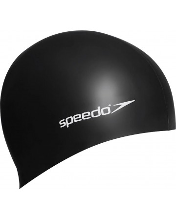 SPEEDO Plain Flat Silicone Cap 70991-0001U-BLK Μαύρο