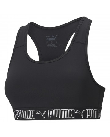 Γυναικείο Μπουστάκι Mid Impact Elastic Padded Bra Puma 520303-01 Black-White