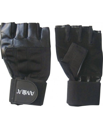 Γάντια Άρσης Βαρών Amila Nappa Amara Wrist Μαύρο S 83214