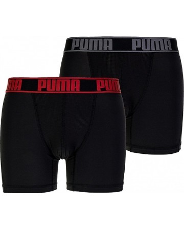 Ανδρικό Μποξεράκι Puma Active Boxer 2Pack 671017001 232 Black/red
