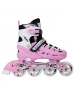 Αυξομειούμενα Πατίνια Rollers Nils Extreme Σέτ 4 σε 1 NH 10905 Ρόζ (Size 39-42)