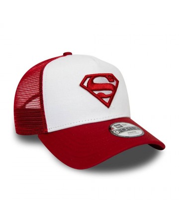 Παιδικό καπέλο New Era Superman Kids White A-Frame Trucker Cap - 12040464