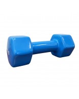 Αλτήρας Βινυλίου Vinyl Dumbbell 4kg (χρώμα γαλάζιο) Ligasport