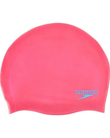 Παιδικό Σκουφάκι Κολύμβησης από Σιλικόνη Speedo Junior Plain Moulded Silicone Cap 70990-A064J (Ρόζ)