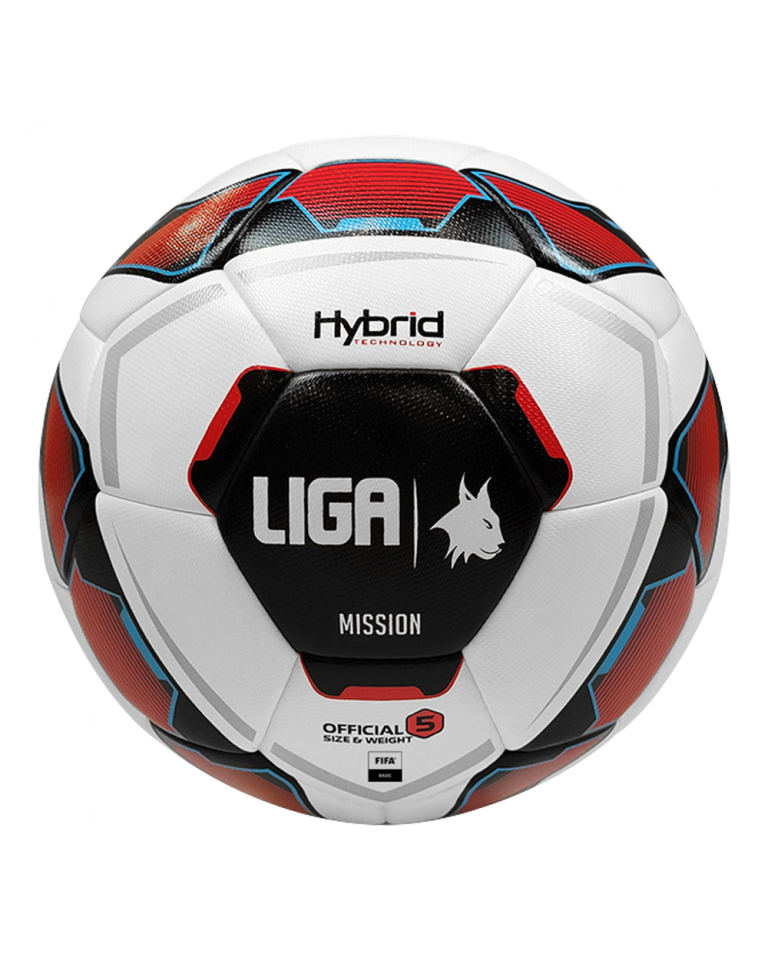 Μπάλα Ποδοσφαίρου Ligasport Soccer Ball Mission (Red/Grey/Cyan)