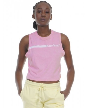 Γυναικεία Αμάνικη Μπλούζα Women'S Oversized Crop Tank 041214 -12A Light Pink