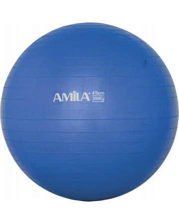 Μπάλα Γυμναστικής Amila Gymball 45cm Μπλε Bulk 48085