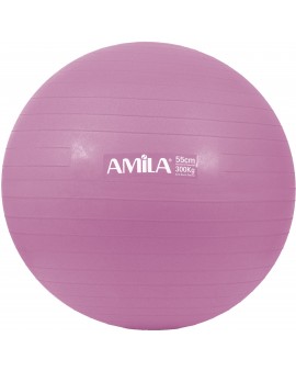 Μπάλα γυμναστικής Amila Gymball 55cm Ροζ Bulk 48438