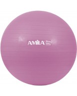 Μπάλα γυμναστικής AMILA GYMBALL 65cm Ροζ Bulk 48438