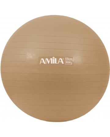 Μπάλα Γυμναστικής AMILA GYMBALL 55cm Χρυσή Bulk 48410