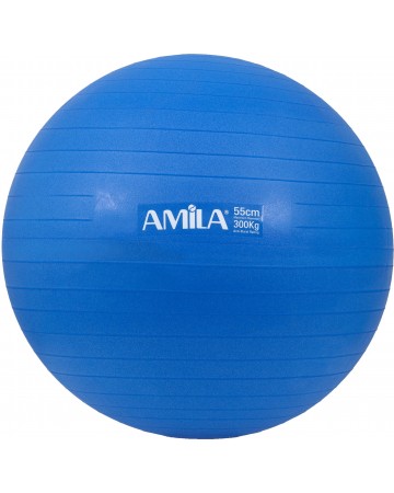 Μπάλα Γυμναστικής Amila Gymball 55cm Μπλε Bulk 48437