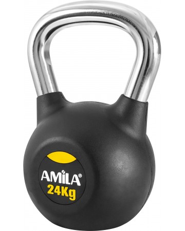 Amila Kettlebell Rubber Cover Cr Handle 24kg 44573