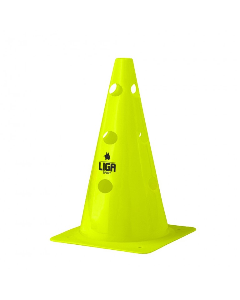 Hole Cone (Κώνος Με Τρύπες 30 cm) Yellow Fluo Ligasport