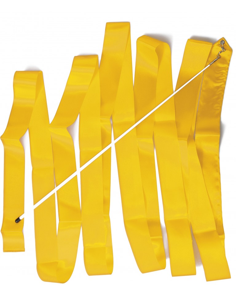 Κορδέλα ρυθμικής γυμναστικής Κίτρινο, μήκους 6m (47986)