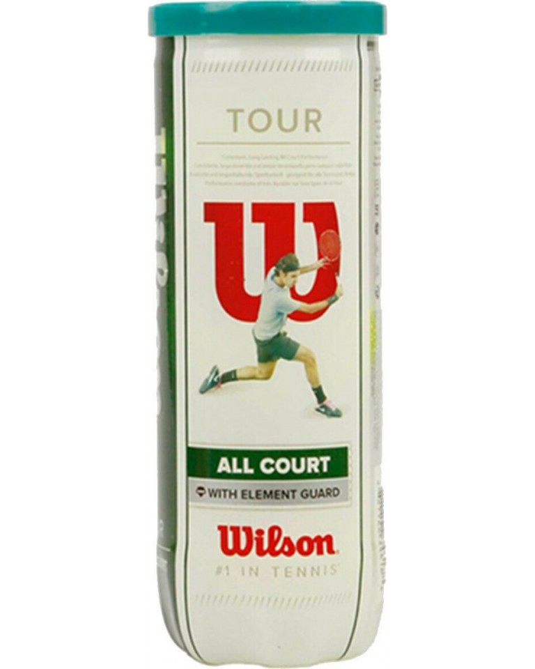 Wilson Tour All Court Μπαλάκια Τένις για Προπόνηση 3τμχ WRT106300