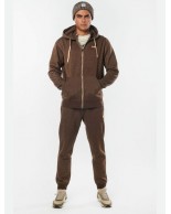 Ανδρικό Παντελόνι Φόρμας Body Action Men Sport Fleece Joggers 023234-6B Dark Brown