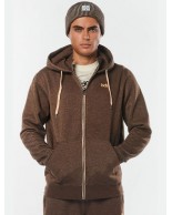 Ανδρικό Μπουφάν με Κουκούλα Body Action Men Hooded Sweat Jacket 073214-06B  Dark Brown