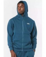 Ανδρική Ζακέτα με Κουκούλα Body Action Men Fleece Full Zip Hoodie 073218-04E Blue Grey