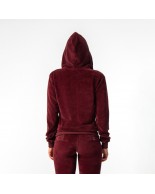 Γυναικεία Ζακέτα με Κουκούλα Be Nation Velour Full Zip Hood Bordeaux 07102206 5C