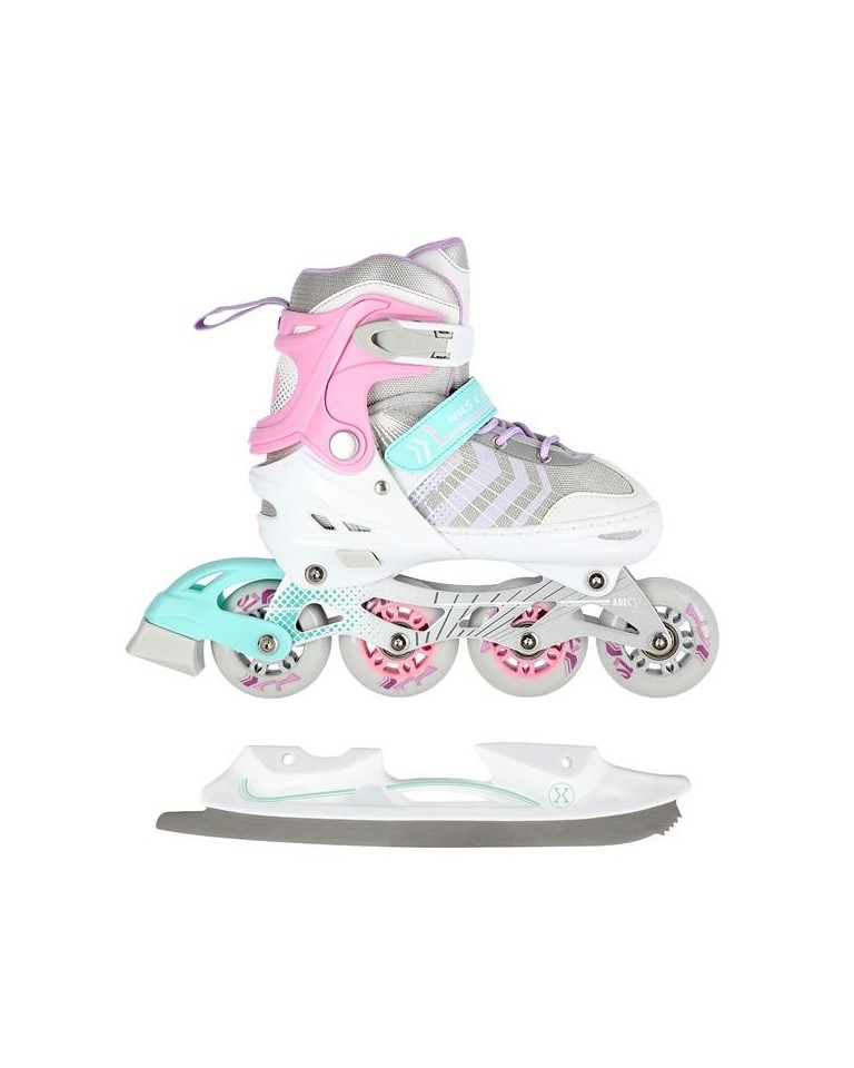 Αυξομειούμενα Roller NH18192 A 4σε1 Ροζ  IN-LINE SKATES/HOCKEY ICE SKATES