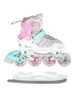 Αυξομειούμενα Roller NH18192 A 4σε1 Ροζ  IN-LINE SKATES/HOCKEY ICE SKATES