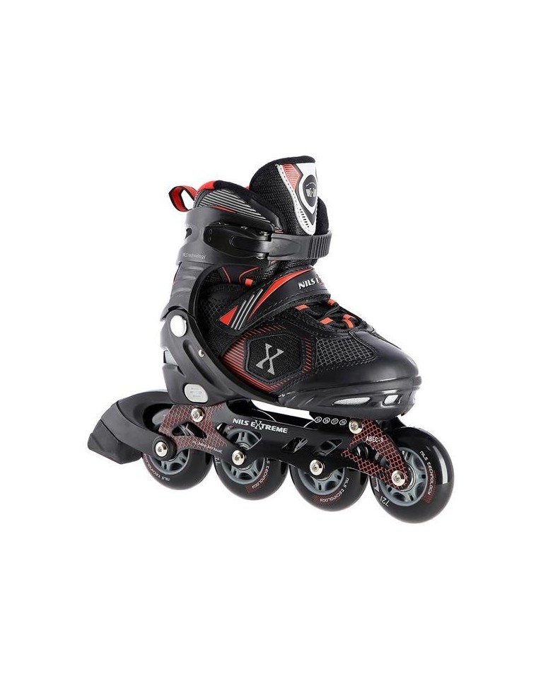 Αυξομειούμενα Πατίνια Roller NA 9080 Μαύρο/Πράσινο IN-LINE SKATES NILS EXTREME