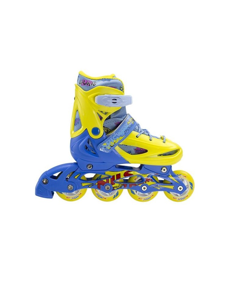 Αυξ. Πατίνια Roller NH 1105 ΣΕΤ 3 ΣΕ 1 INLINE SKATES NILS EXTREME ΚΙΤΡΙΝΟ/ΜΠΛΕ