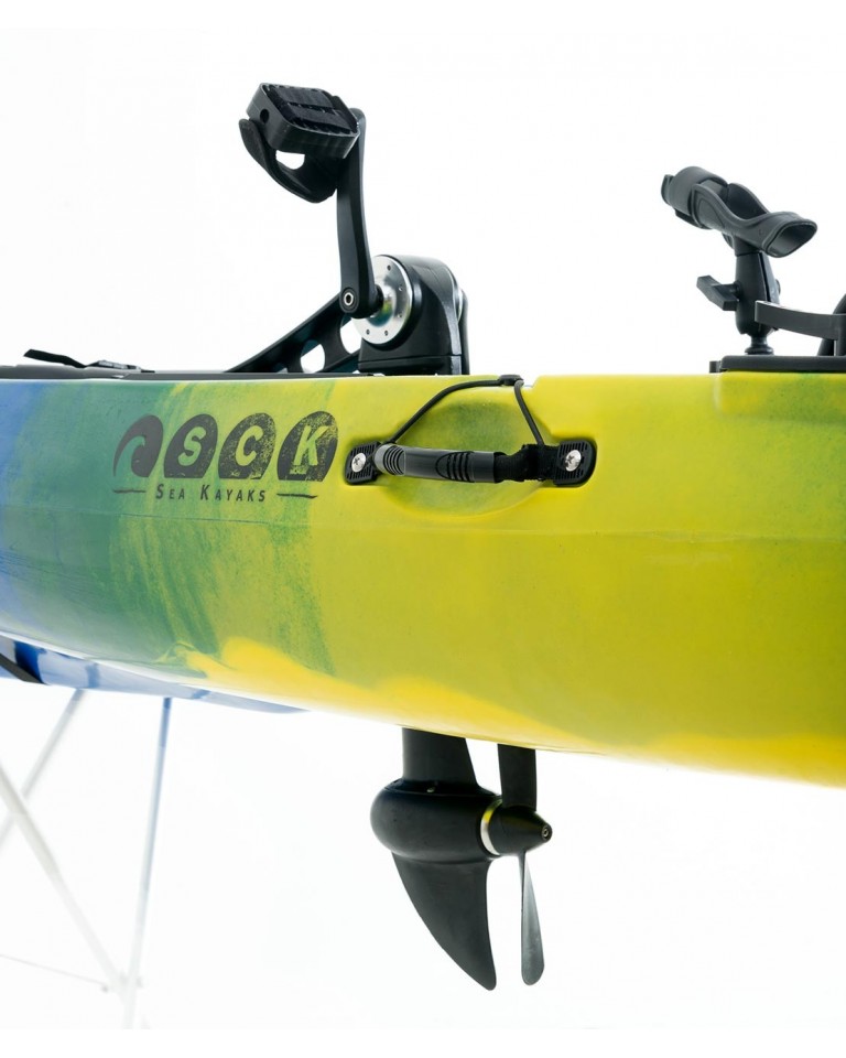 Cyclo 1 Μονοθέσιο Ποδηλατικό Kayak Για Ψάρεμα Sck Μπλέ-Πράσινο-Κίτρινο