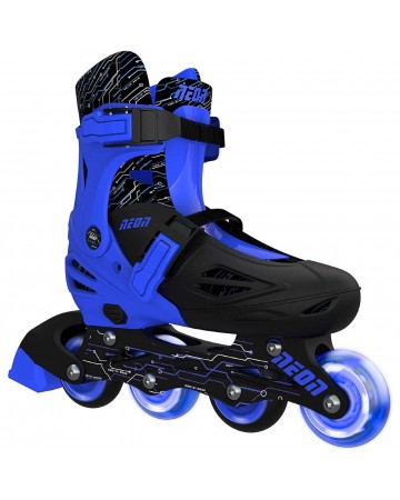 Αυξομειούμενα Inline/Roller Skates Yvolution Neon Combo 2 σε 1, Mπλε (Size 29-33)