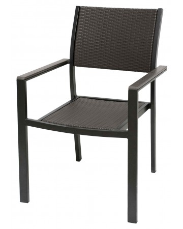 Καρέκλα Μεταλλική PP Με Σχέδιο & Μπράτσα Μεταλλικά 31-31442
