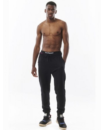 Ανδρικό Παντελόνι Φόρμας Body Action Men's Tapered Sweatpants 023328-01 Black