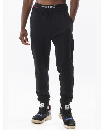 Ανδρικό Παντελόνι Φόρμας Body Action Men's Tapered Sweatpants 023328-01 Black