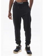 Ανδρικό Παντελόνι Φόρμας Body Action Men's Tapered Sweatpants 023328-01 Black