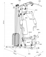 Πολυόργανο Γυμναστικής Home Gym AMILA 91203