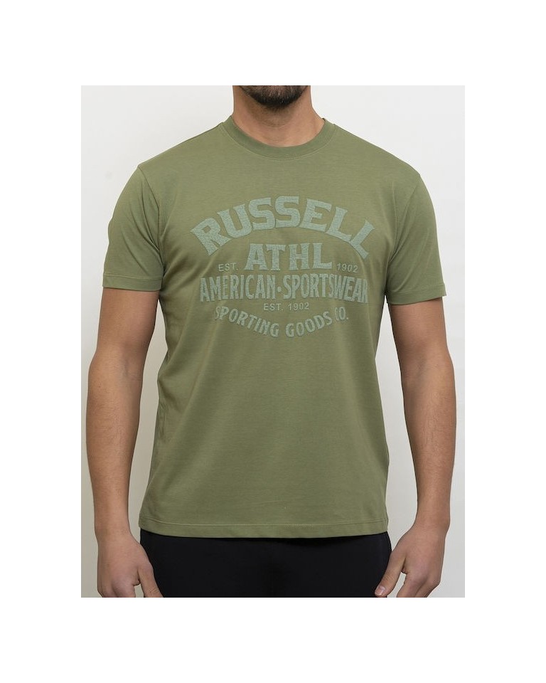Ανδρικό T-Shirt Russell Athletic RAA-S/S Crewneck Tee Shirt A3-019-1-238 Olivine