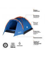 Σκηνή Καμπινγκ NC6010 Hiker 2 Ατόμων Nils Camp 15-04-030