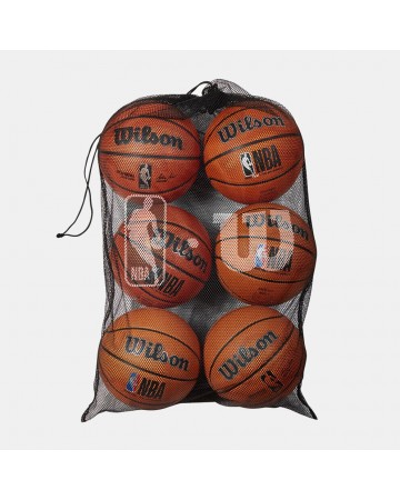 Τσάντα Μεταφοράς Μπαλών Wilson NBA 6 Ball Mesh Carry Bag WTBA70030