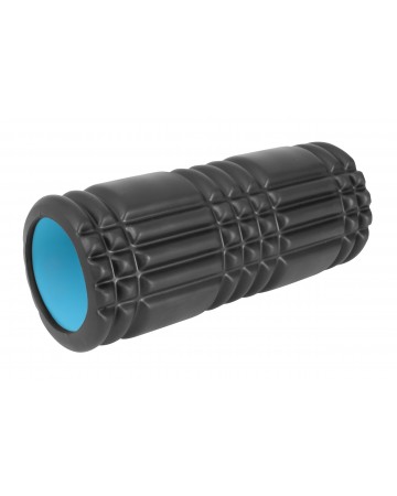 Foam Roller Plexus Φ14x33cm Μαύρο/Γαλάζιο Amila 96826