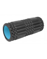 Foam Roller Plexus Φ14x33cm Μαύρο/Γαλάζιο Amila 96826