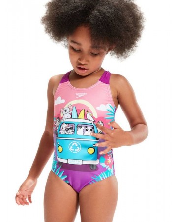 Παιδικό Μαγιό Speedo Girls Digital Printed Swimsuit 07970-15162B