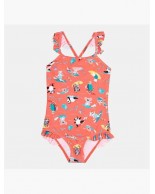 Παιδικό Μαγιό Speedo Girls Digital Frill Thinstrap Swimsuit 12881-15155B