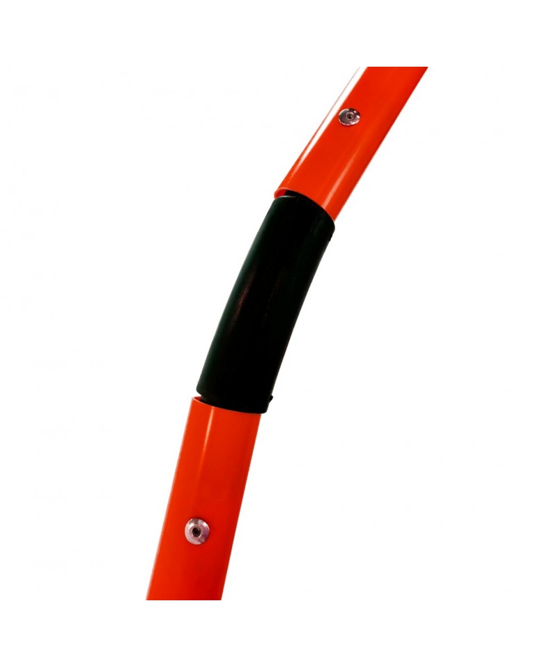 Κοντάρι σλάλομ με μεταλλικό καρφί Slalom Pole 1.6m - Flexible with Spikes 30mm Red Ligasport