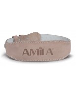 Ζώνη Άρσης Βαρών Amila Δερμάτινη Μπεζ A Quality L 44302