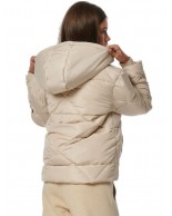 Γυναικεία Ζακέτα Body Action Women's Quilted Puffer Jacket 071331 01 (Beige)
