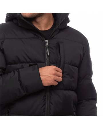 Ανδρικό Μπουφάν Be Nation Padded Jacket With Detachable Hood Black 01 08302301