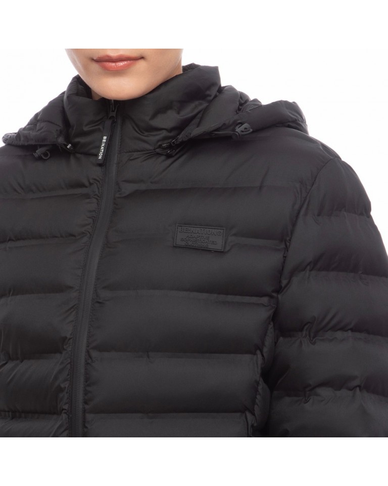 Γυναικείο Μπουφάν Be Nation Essentials Puffer Jacket With Detachable Hood Black 01 08102305